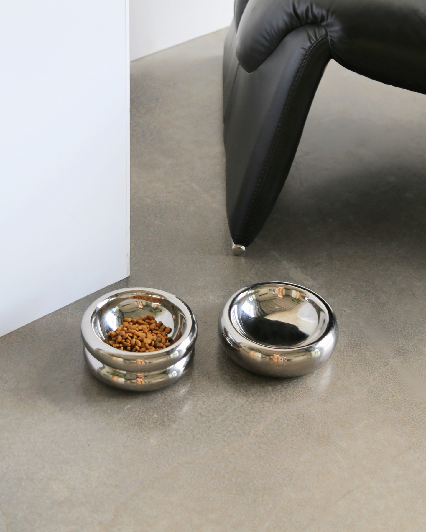 Elevated Halo Bowl in Chrome