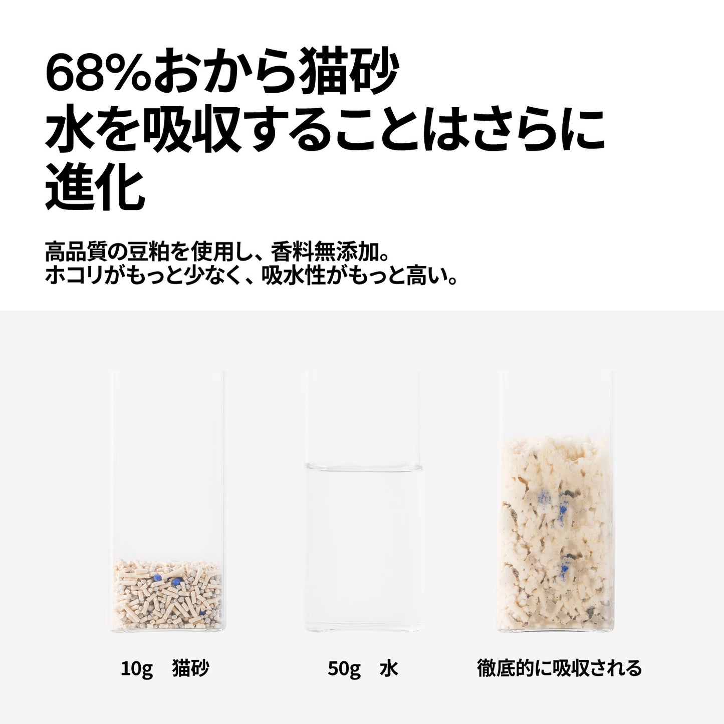 Pidan / ピダン 猫砂　おからベントナイトミックス  2.4kg
