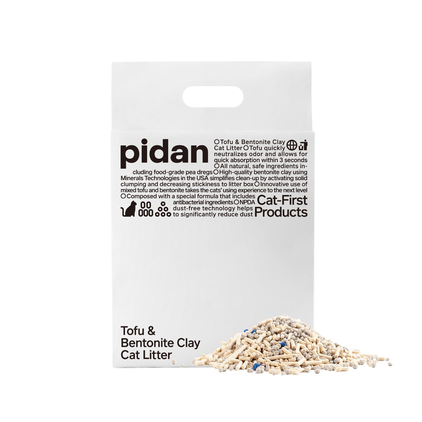 Pidan / ピダン 猫砂　おからベントナイトミックス  2.4kg